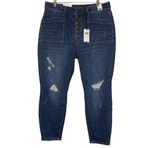 Judy Blue Button Fly Skinny Fit Jeans 18W